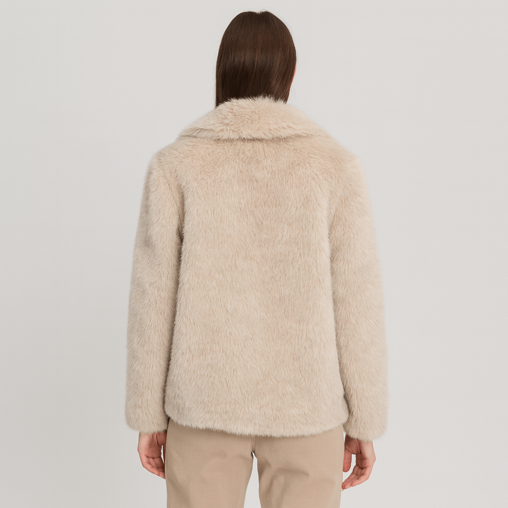 Płaszcz damski z tkanin syntetycznych