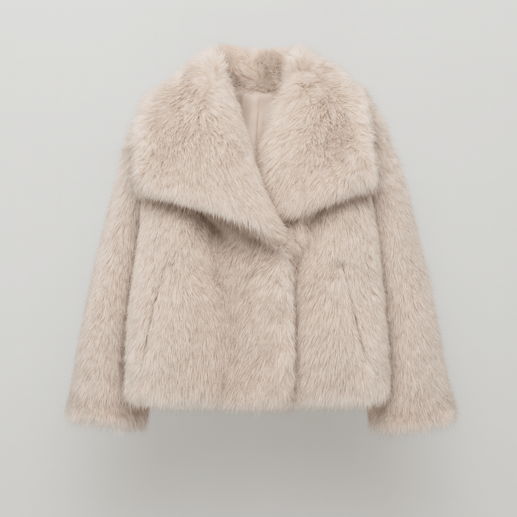 Płaszcz damski z tkanin syntetycznych