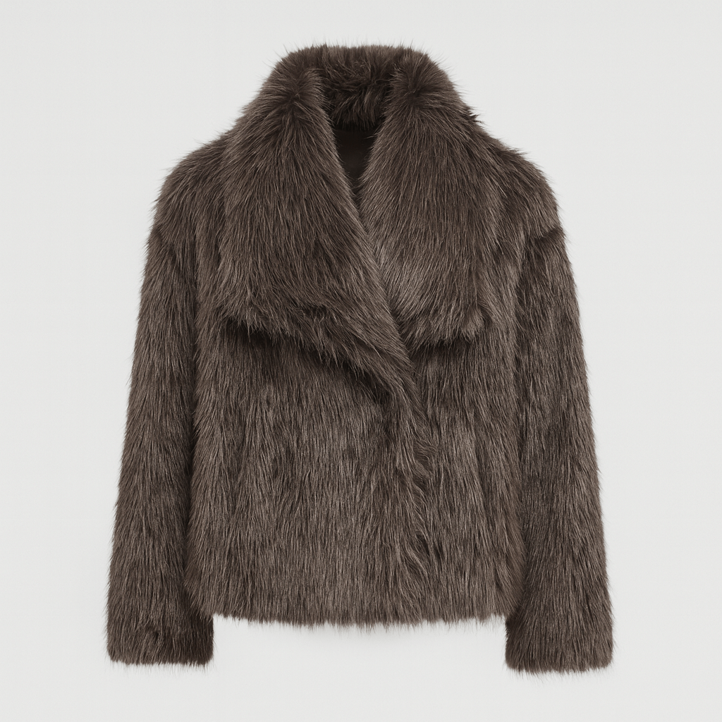 Płaszcz damski z tkanin syntetycznych