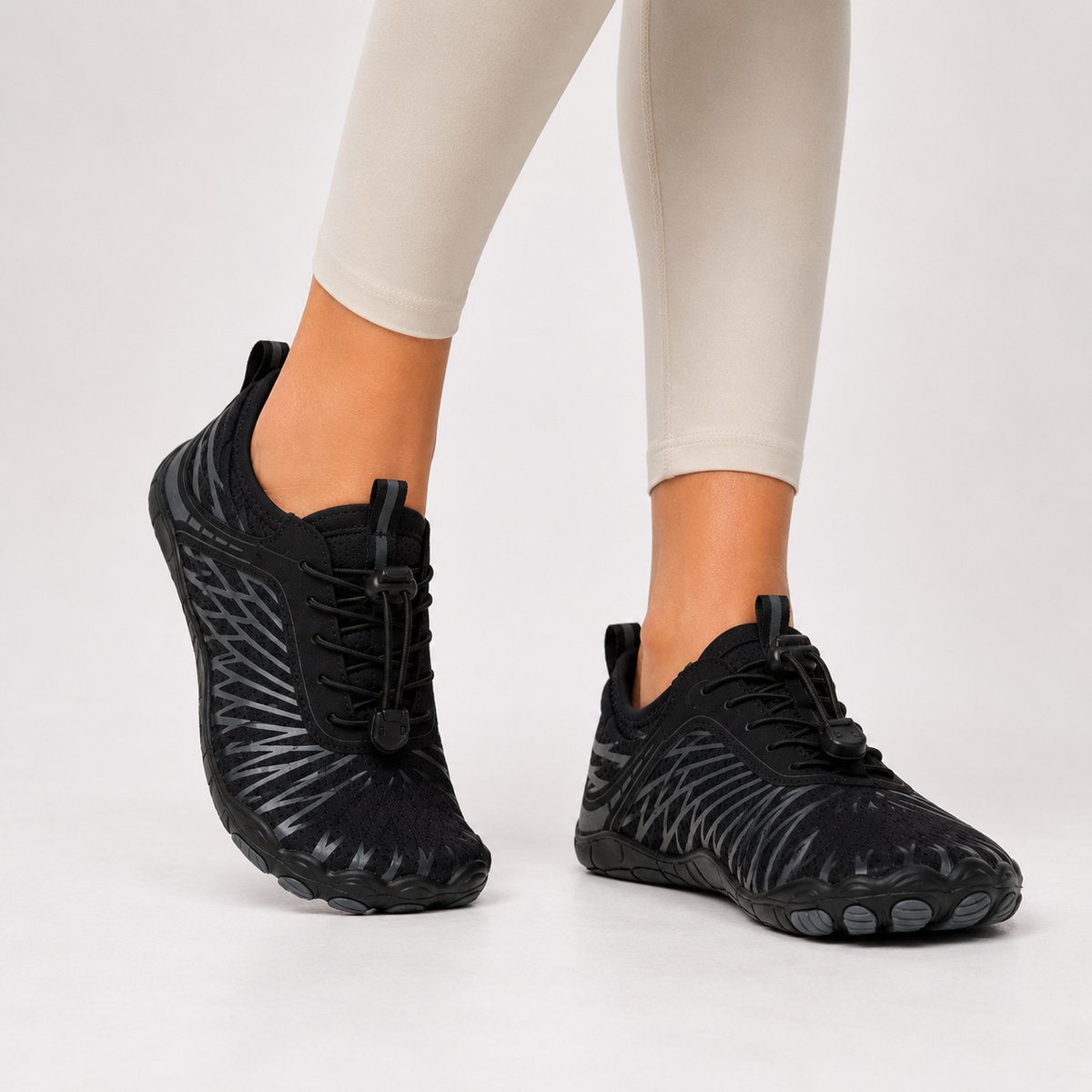 Kaja | Buty barefoot damskie do chodzenia - Czarny