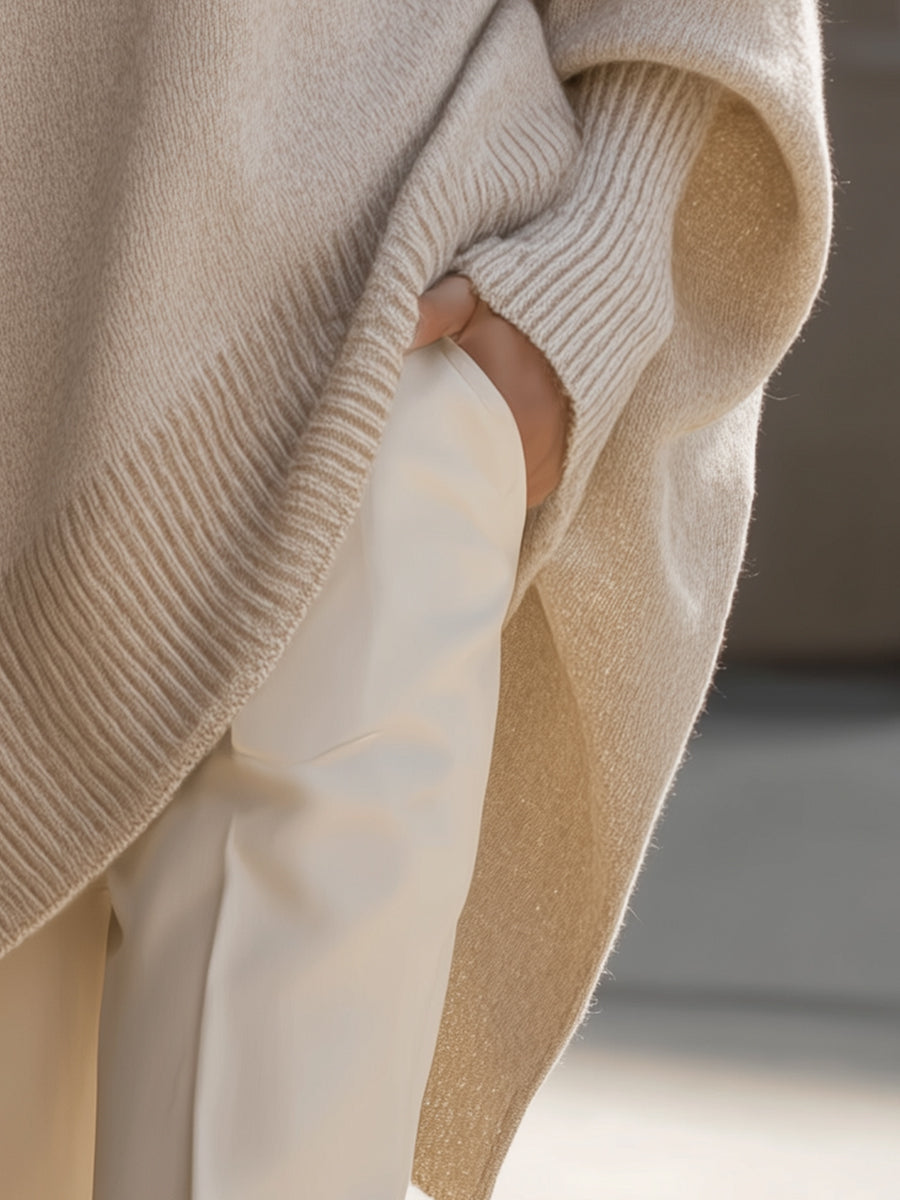 Lena | Sweter damski oversize wełniany - view 10