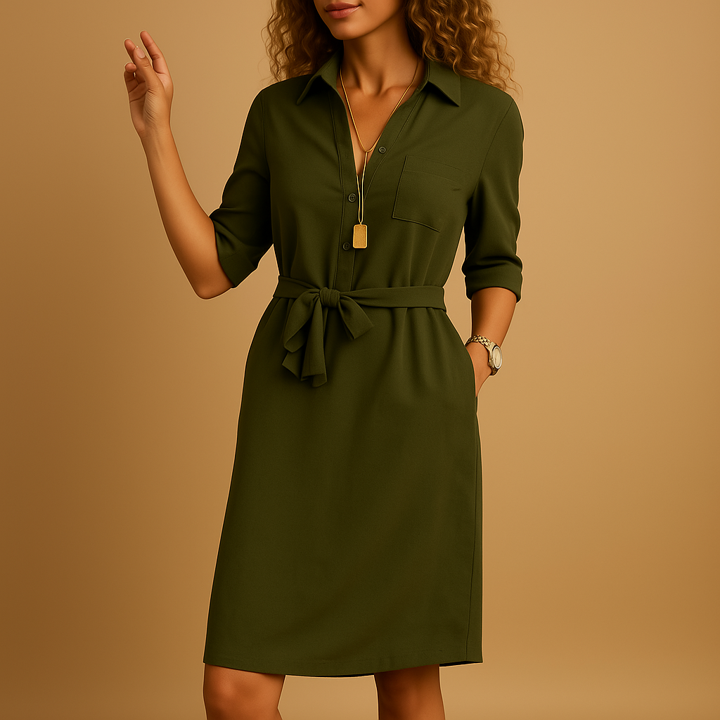 Bygenoveve | Dopasowana sukienka midi elegancka