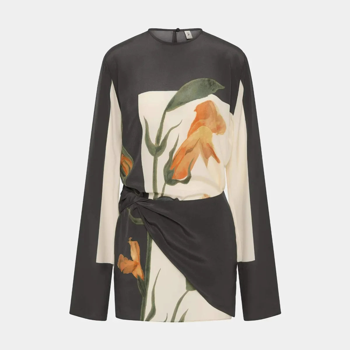 Constance | Botaniczny nadruk mini sukienka na wesele 2