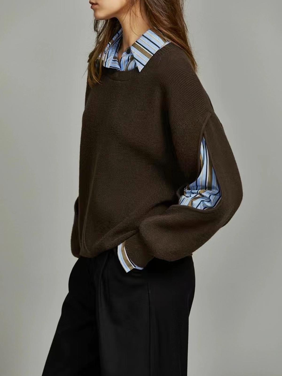 Aniela | Sweter damski dzianinowy oversize - view 3
