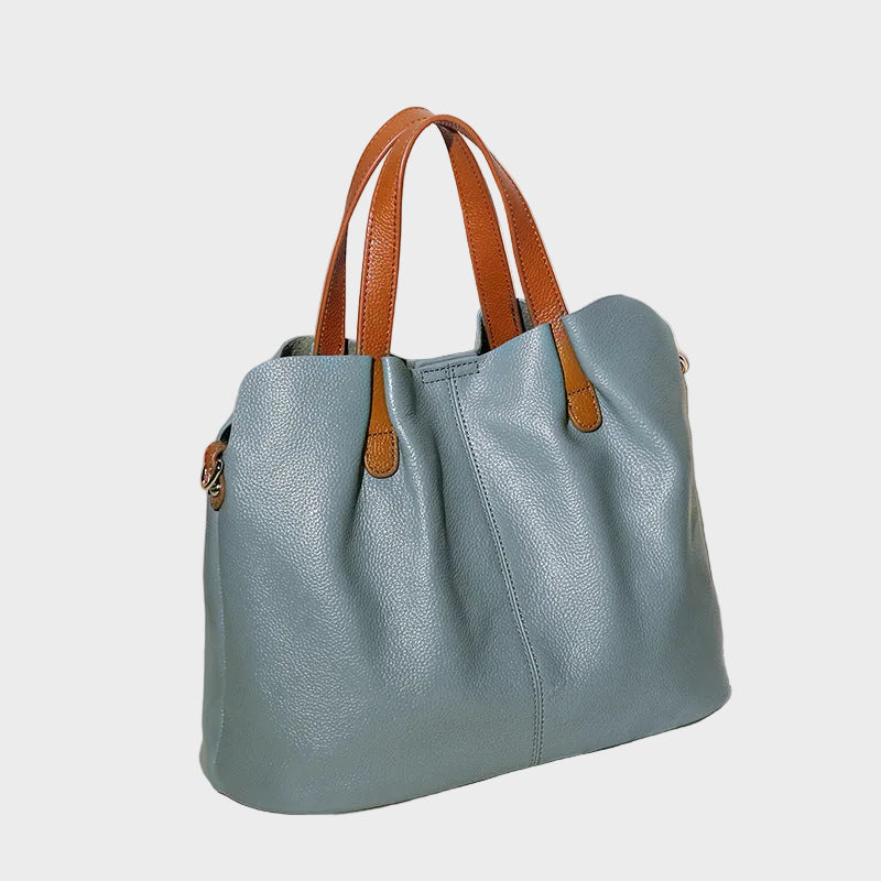 Jolanta | Torebka damska skórzana shopper na ramię - view 8