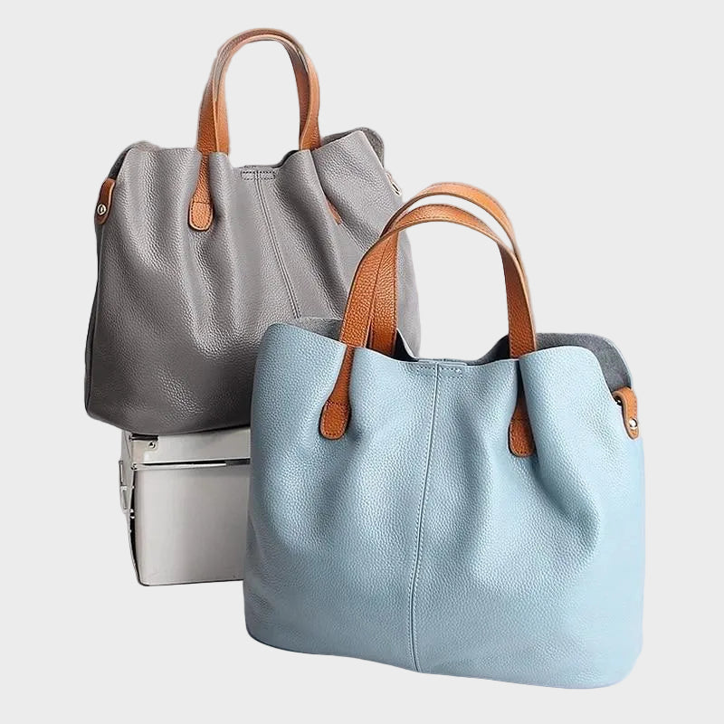 Jolanta | Torebka damska skórzana shopper na ramię - view 9