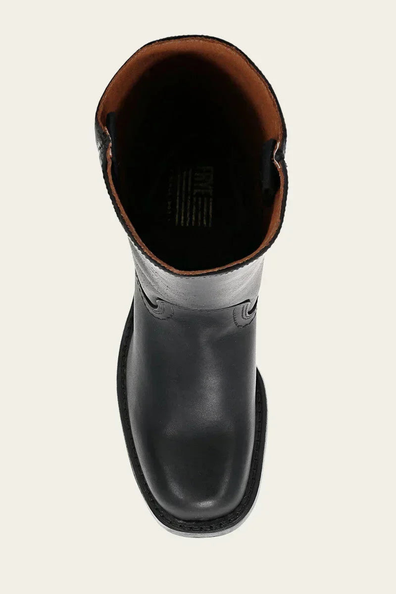 Wiktoria | Kozaki damskie skórzane na słupku - view 13